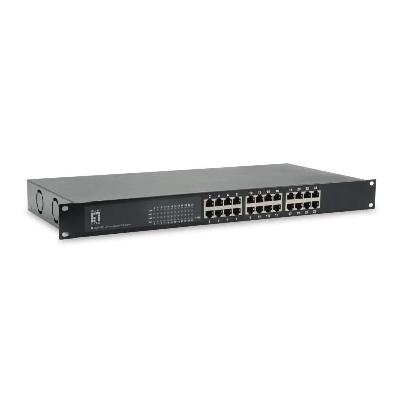 Switch di rete non gestito Gigabit Ethernet (10/100/1000) con supporto Power over Ethernet (PoE) nero - LevelOne GEP-2421W150