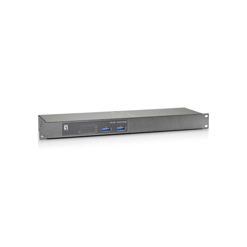 Switch di rete Fast Ethernet (10/100) con supporto Power over Ethernet (PoE) grigio - LevelOne FEP-1601W120