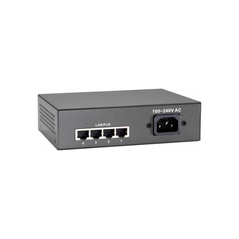 Switch di rete Fast Ethernet (10/100) con supporto Power over Ethernet (PoE) grigio - LevelOne FEP-0511