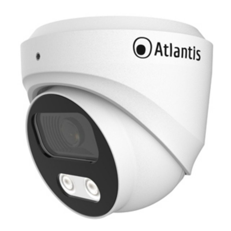 Videocamera IP PoE dome 8Mpx 3872x2180 20 fps H.264/265 1/2.7 CMOS 2 x IR LED 10 m - Atlantis Ultraplex A11-U810A-DP