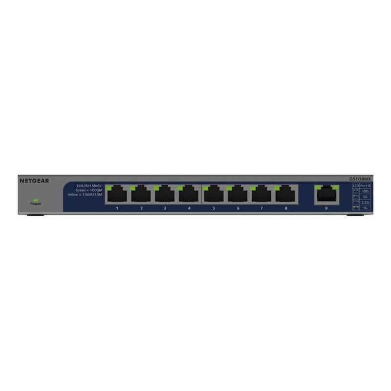 Switch di rete non gestito L2 Gigabit Ethernet (10/100/1000) montaggio da desktop/parete - NETGEAR GS108MX-100EUS