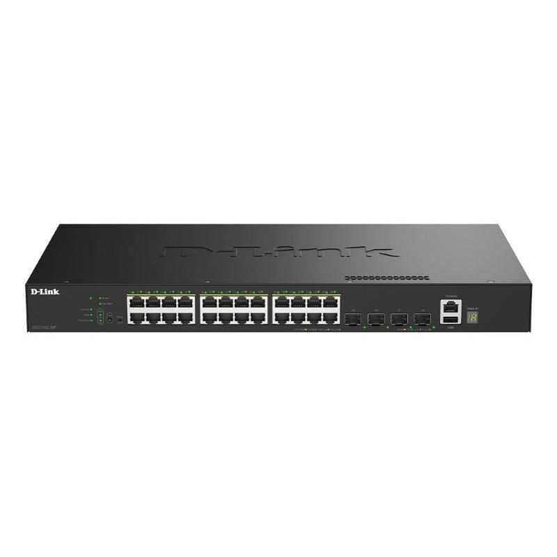 Switch di rete gestito L2 Gigabit Ethernet (10/100/1000) con supporto PoE nero - D-Link DGS-1530-28P/E