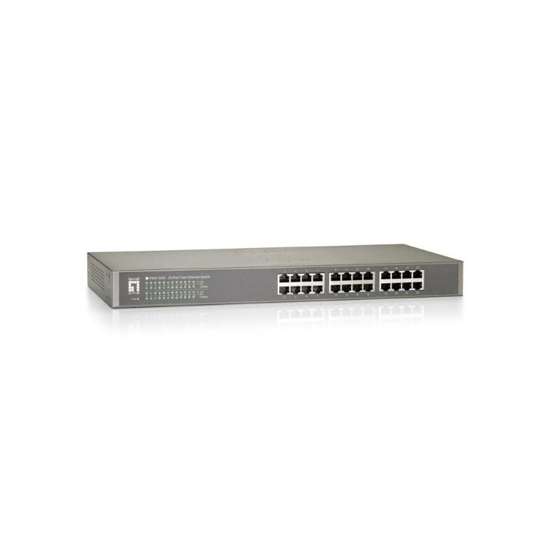 Switch di rete non gestito Fast Ethernet (10/100) nero - LevelOne FSW-2450
