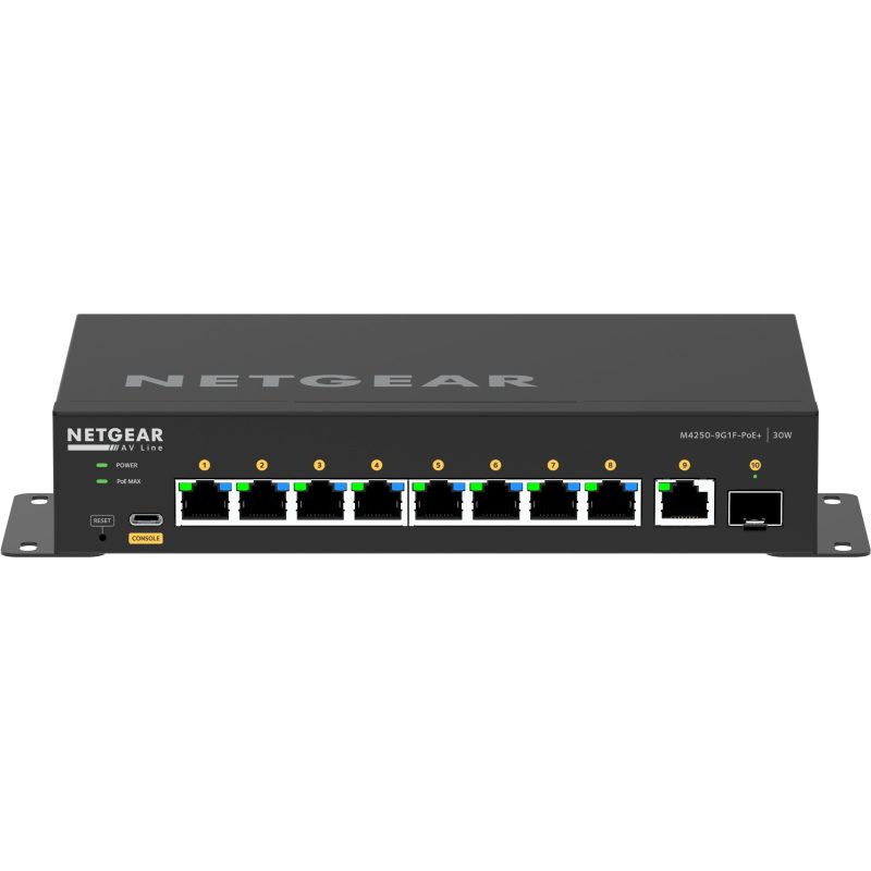 Switch di rete gestito L2/L3 Gigabit Ethernet (10/100/1000) con supporto PoE nero - NETGEAR GSM4210PD-100EUS