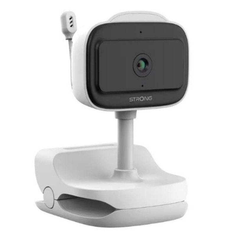 Telecamera IP monitoraggio bambini a batterie 2K 3Mpx, visione notturna, 14 ninne nanne - Strong Dovy BabyCam