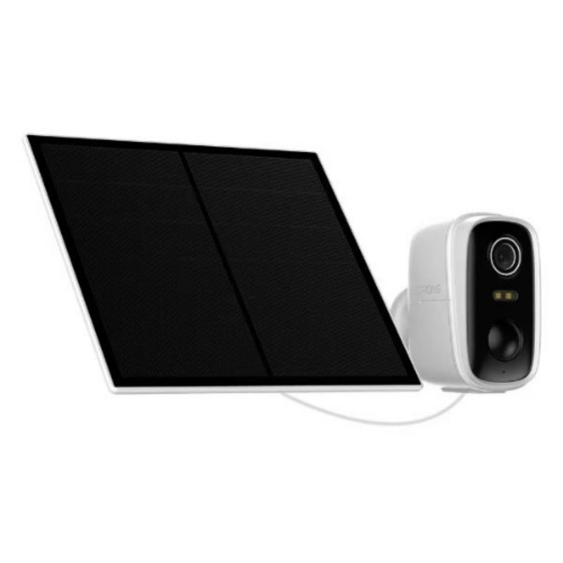 Telecamera da esterno con pannello solare, 2K giorno e notte, audio bidirezionale, bianca - Strong Falky Solar