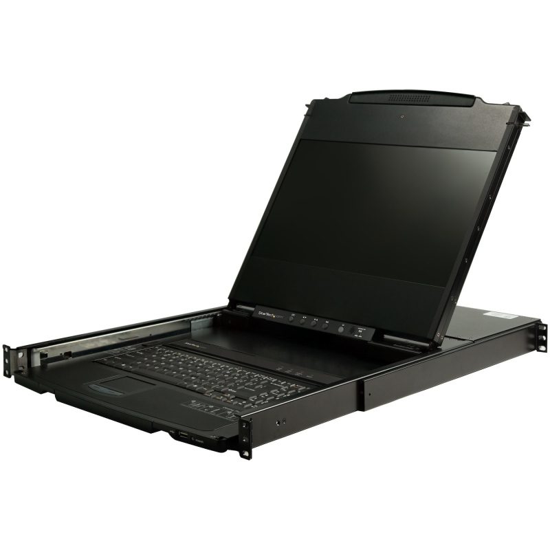 Console KVM per armadio rack: monitor LCD 17 pollici 1080p, KVM switch DVI/VGA, montabile a rack su doppia guida - StarTech.com