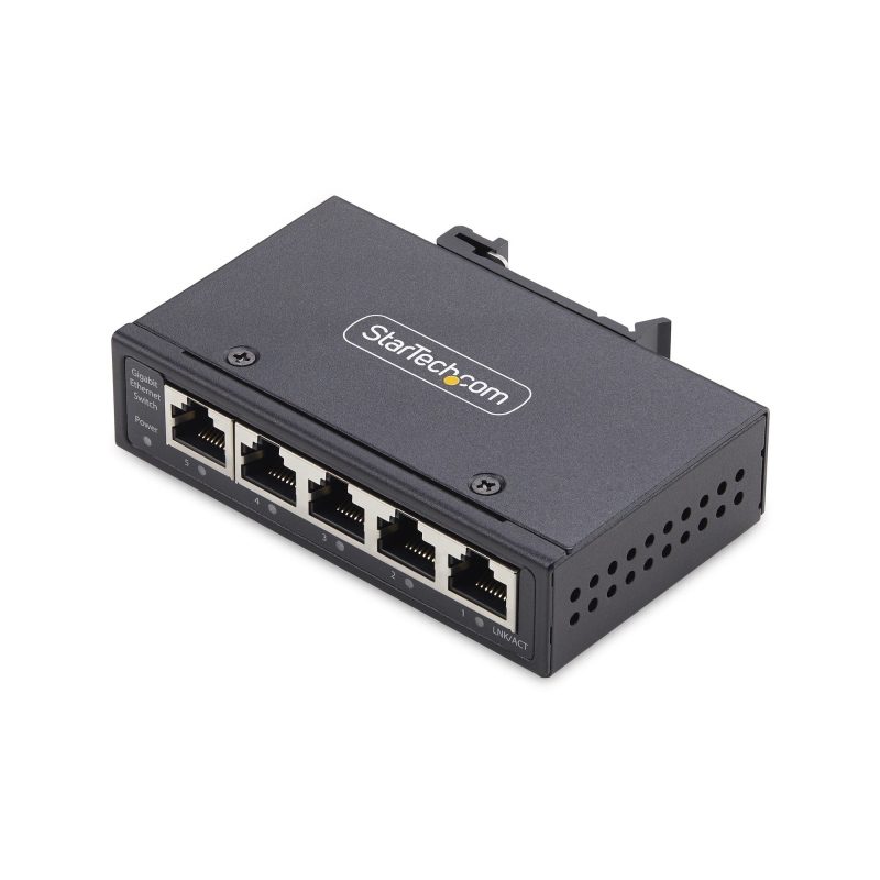 Switch di rete industriale non gestito a 5 porte, 100/1000 Ethernet, montaggio su guida DIN/parete, Gigabit - StarTech.com
