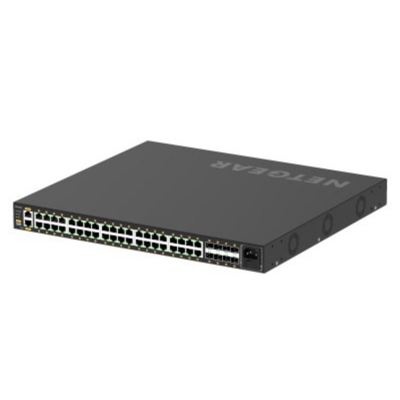 Switch di rete gestito L2/L3/L4 Gigabit Ethernet (10/100/1000) con PoE nero - Netgear GSM4248P-100EUS