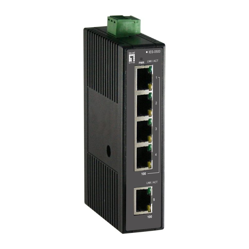 Switch di rete non gestito Fast Ethernet (10/100) nero - LevelOne IES-0500