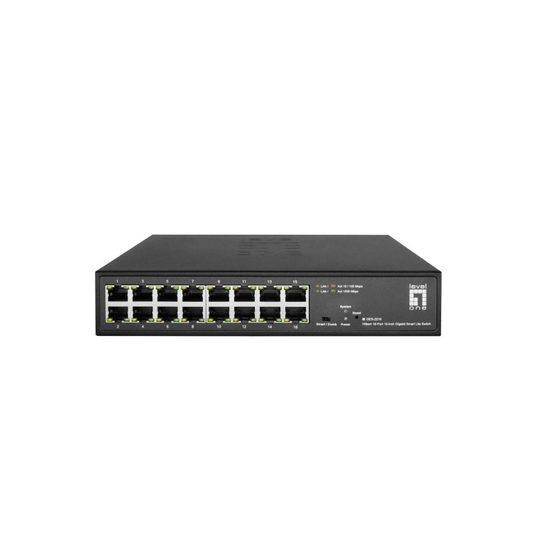 Switch di rete gestito L2 Gigabit Ethernet (10/100/1000) nero - LevelOne GES-2216