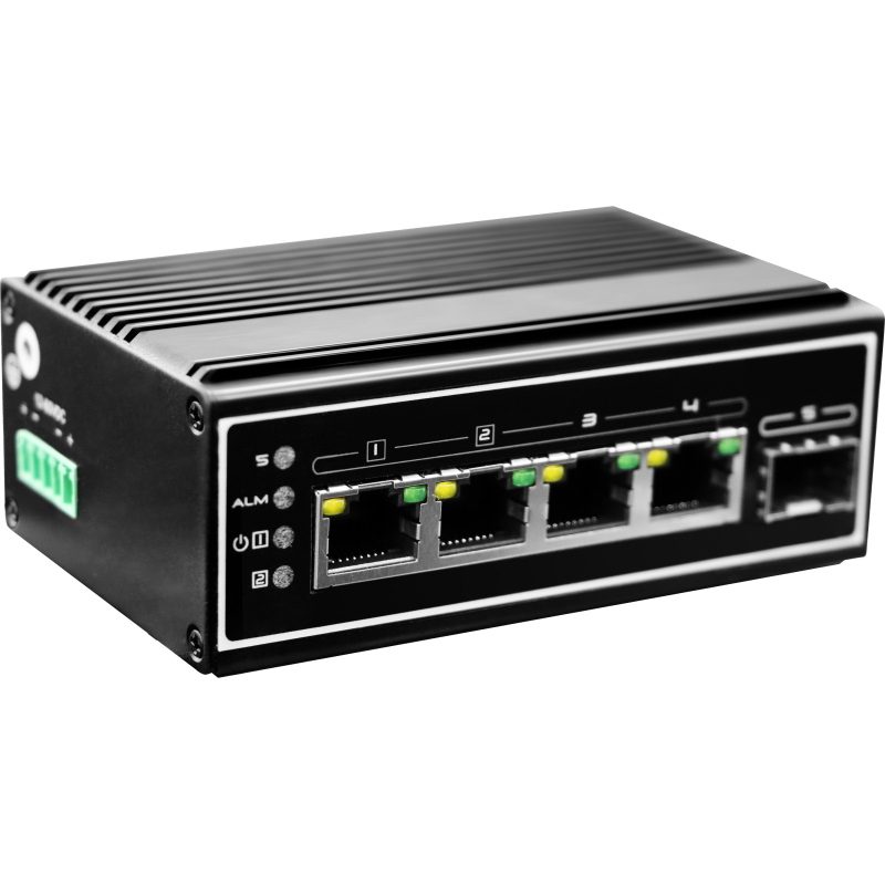 Switch di rete non gestito Gigabit Ethernet (10/100/1000) con supporto Power over Ethernet (PoE) nero - LevelOne IGP-0502