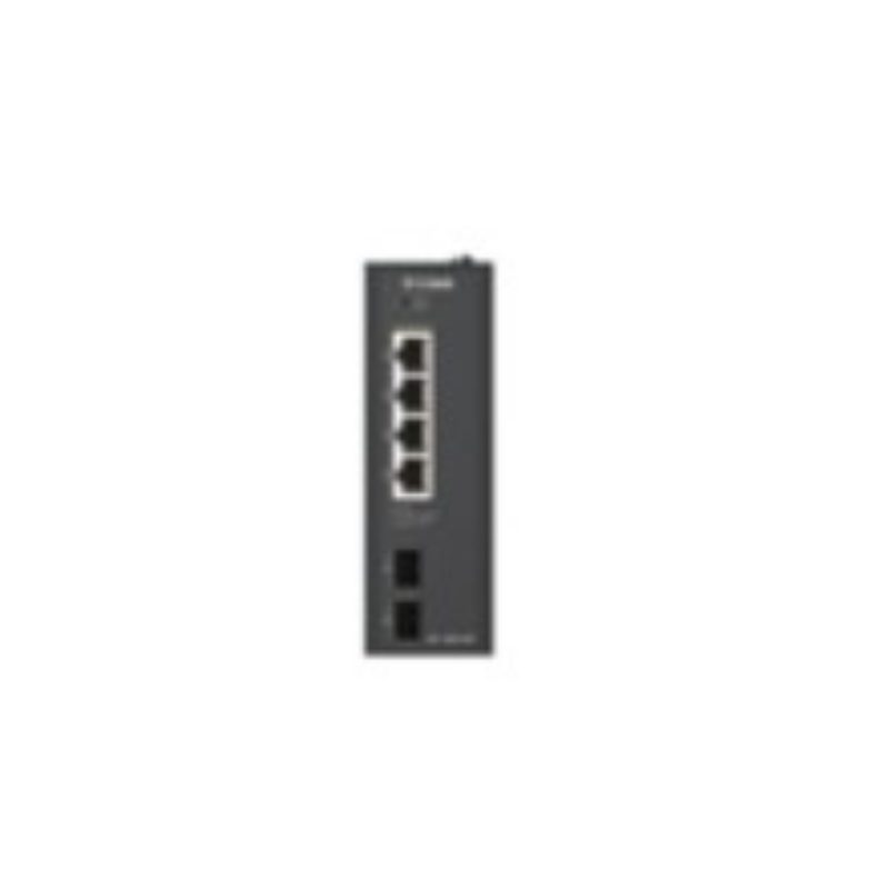 Switch di rete non gestito L2 Gigabit Ethernet (10/100/1000) con supporto PoE DIN rail - D-Link DIS-100G-06P