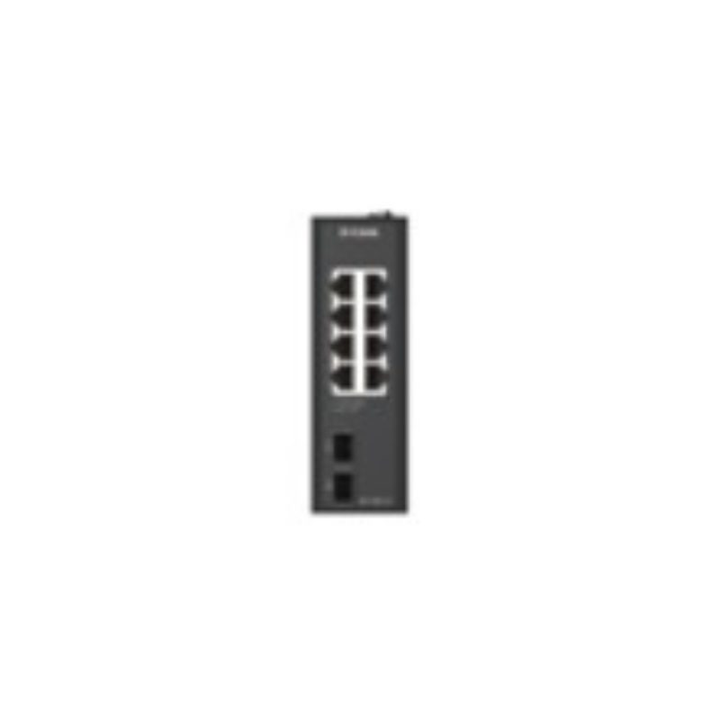 Switch di rete non gestito L2 Gigabit Ethernet (10/100/1000) guida DIN nero - D-Link DIS-100G-10