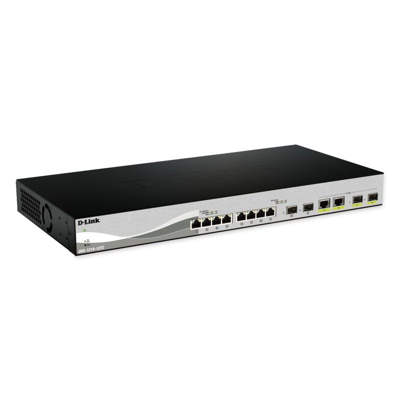 Switch di rete gestito L2 10G Ethernet (100/1000/10000) 1U nero, argento - D-Link DXS-1210-12SC/E