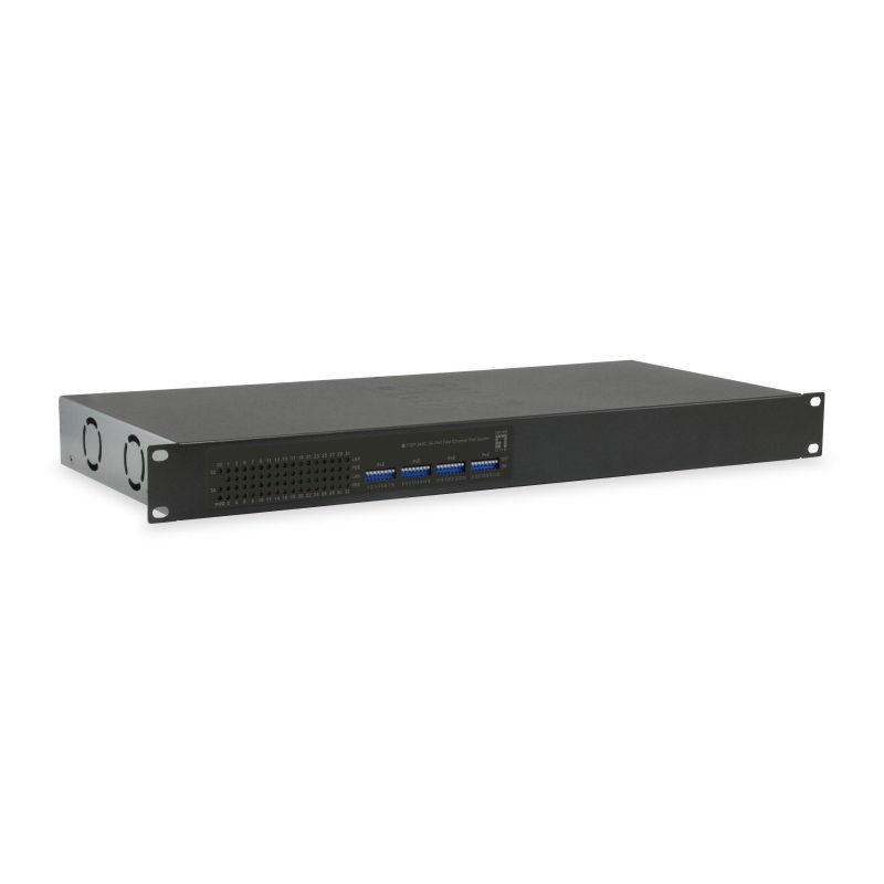 Switch di rete non gestito Fast Ethernet 10/100 con supporto PoE, nero - LevelOne FGP-3400W630