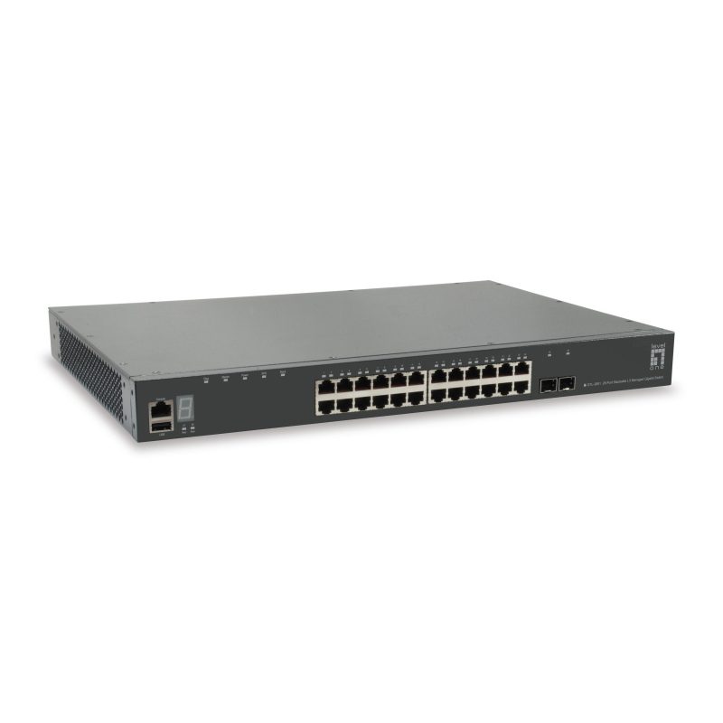 Switch di rete gestito L3 Gigabit Ethernet 10/100/1000 grigio - LevelOne GTL-2891