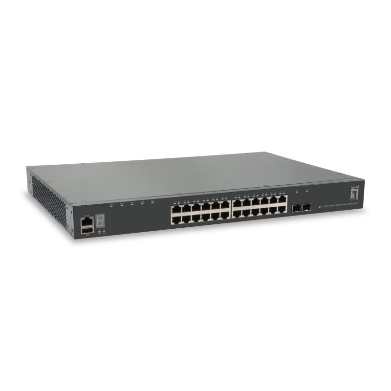Switch di rete gestito L3 Gigabit Ethernet 10/100/1000 grigio - LevelOne GTL-2881