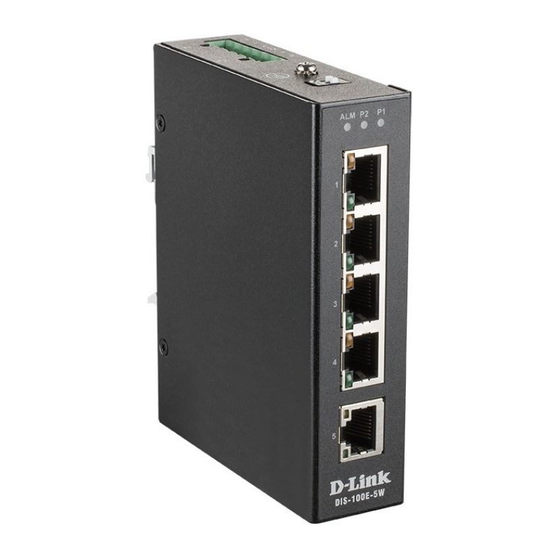 Switch di rete non gestito L2 Fast Ethernet 10/100 nero - D-Link DIS-100E-5W