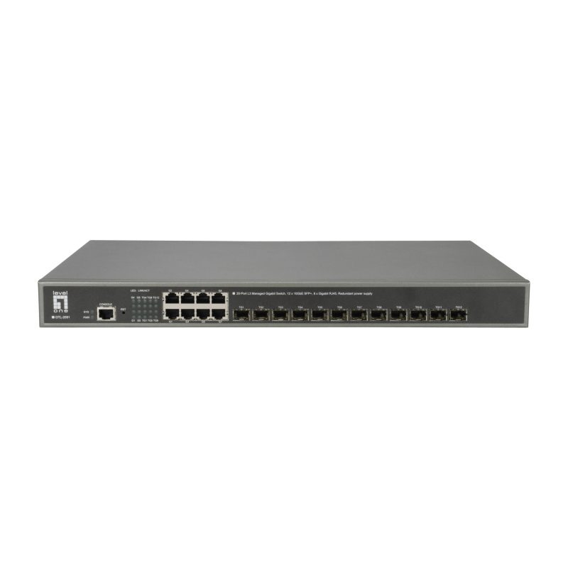 Switch di rete gestito L3 Gigabit Ethernet 10/100/1000 grigio - LevelOne GTL-2091