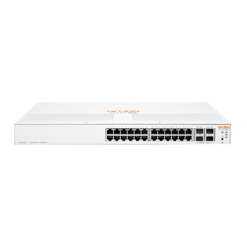 Switch di rete gestito L2+ Gigabit Ethernet 10/100/1000, 24 porte + 4 porte SFP+, 1U, bianco - HPE Networking Instant On 1930