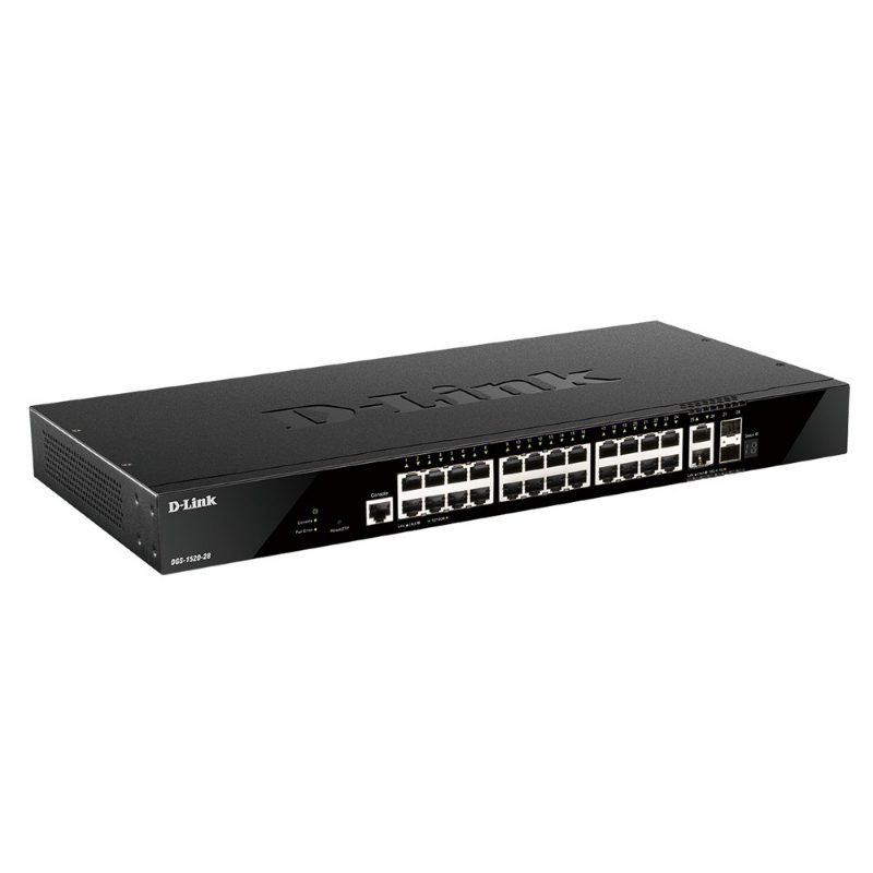 Switch di rete gestito L3 10G Ethernet 100/1000/10000 1U nero - D-Link DGS-1520-28/E