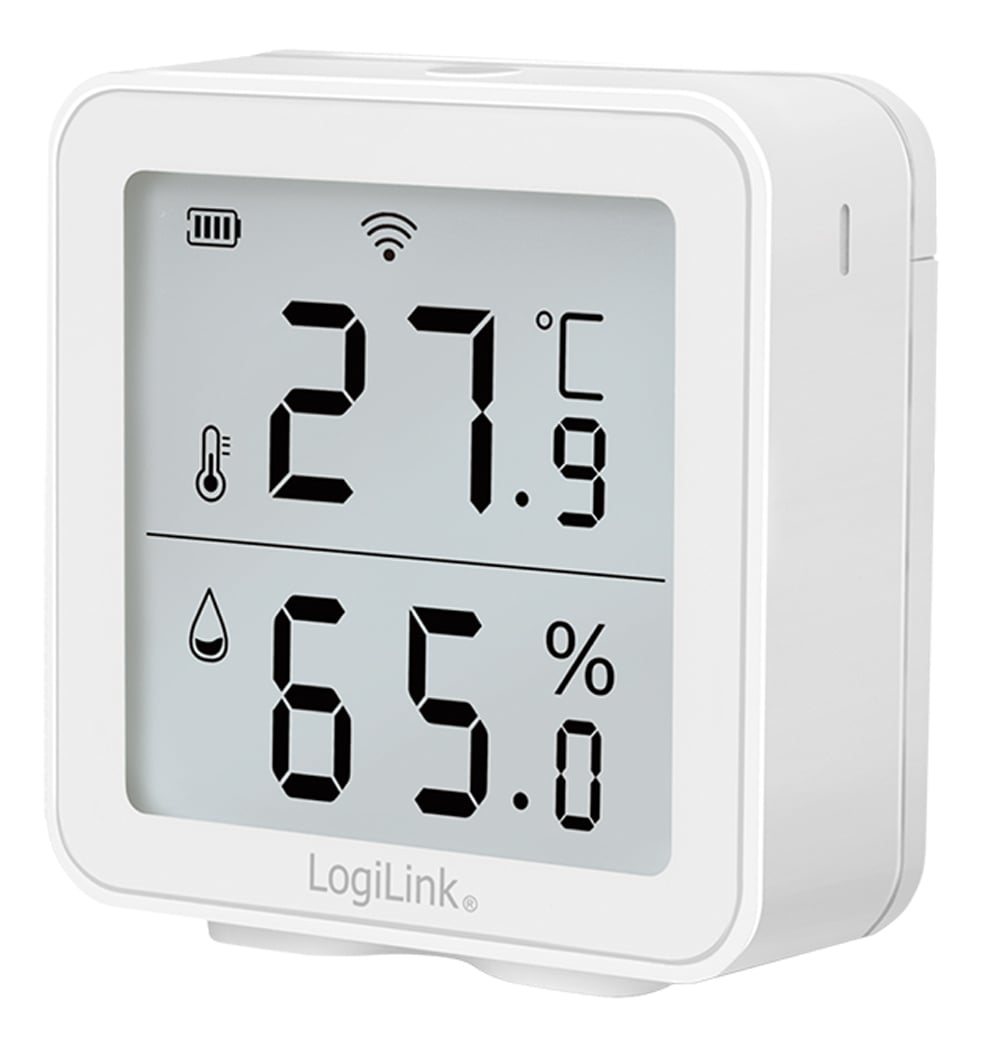 Wireless Wi-Fi Thermo-Hygrometer Remote Monitoring Smart Life App - Logilink I-AIR-TER