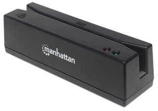Magnetic stripe card reader track 1, 2 and 3 USB interface - Manhattan I-BADGE 123-USB/ET