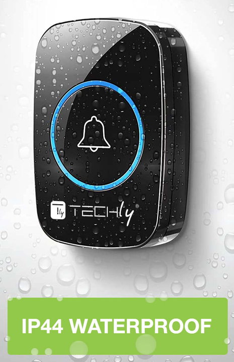 Wireless Doorbell Kit up to 300m - Techly I-BELL-RING04