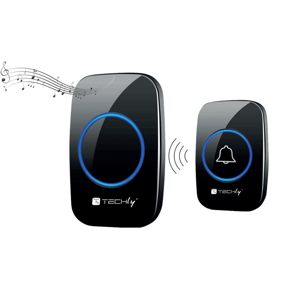 Additional Wireless Doorbell Transmitter up to 300m - Techly I-BELL-RING04T