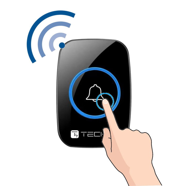 Additional transmitter for Wireless Doorbell up to 300m - Techly I-BELL-RING04T