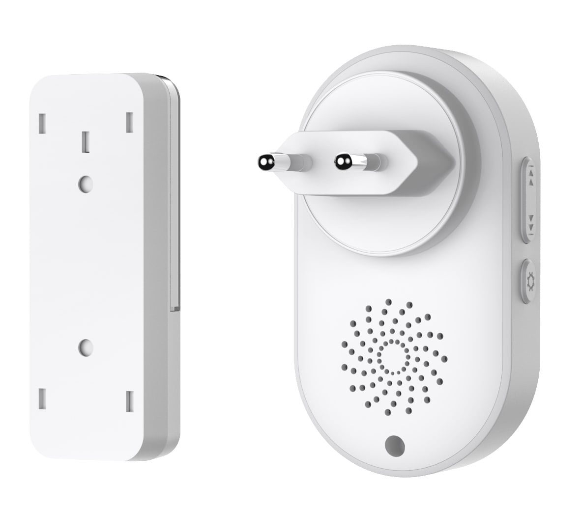 180m Wireless Doorbell Kit Push Button IP56 Battery Free - Techly I-BELL-RING05