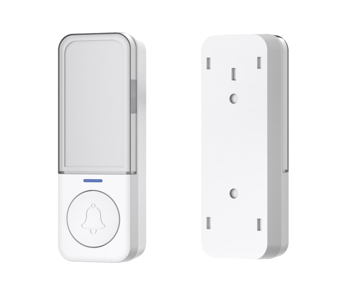 Additional IP56 Battery Free Transmitter for Wireless Doorbell 180m - Techly I-BELL-RING05T
