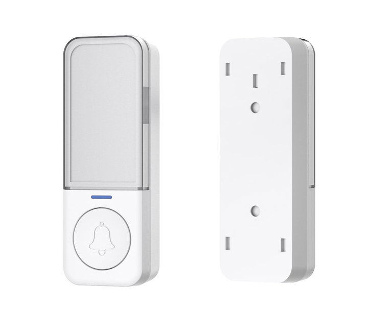 Additional Transmitter IP56 Battery Free for Wireless Doorbell up to 180m - Techly I-BELL-RING05T