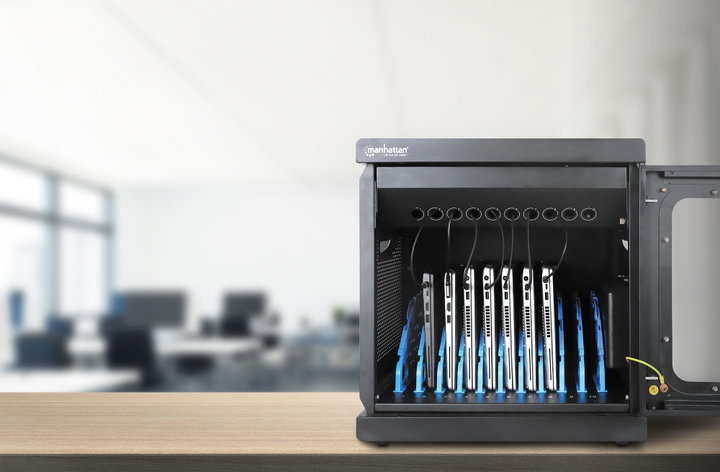 Armadietto Stazione di Ricarica 10 Porte AC Versione EU - Manhattan I-CABINET-10AC