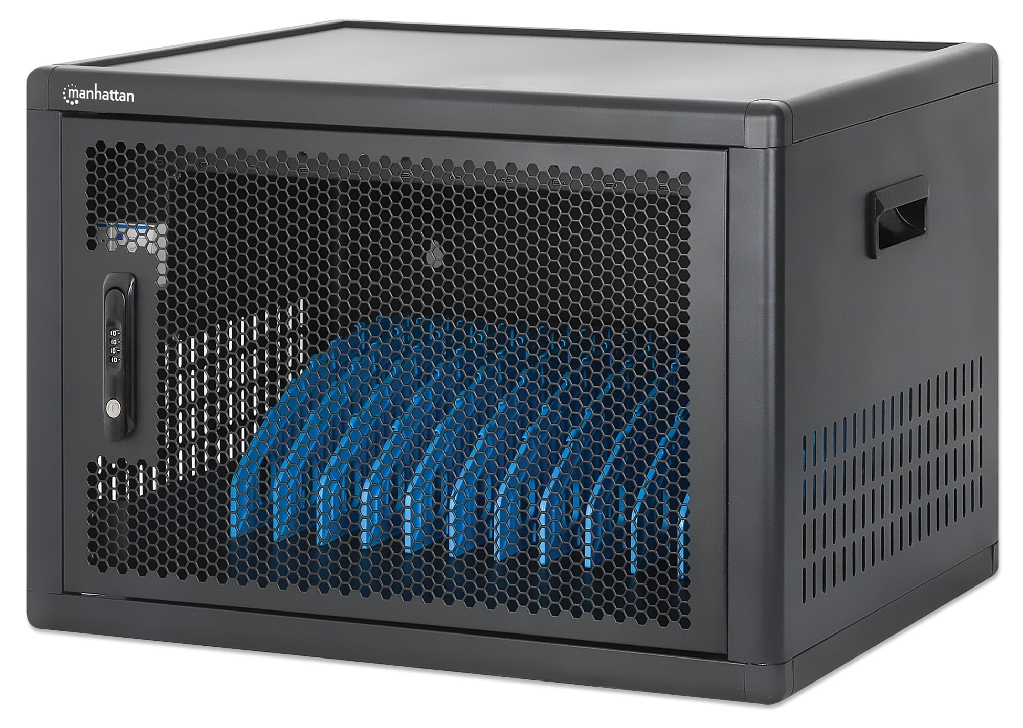 Desktop/Wall-Mount Charging Station Cabinet 12 USB-C Ports 780W - Manhattan I-CABINET-12C65