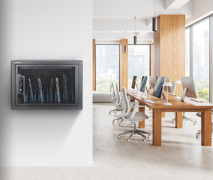 Armadietto Stazione di Ricarica da Scrivania/Parete 12 porte USB-C - 780 W - Manhattan I-CABINET-12C65