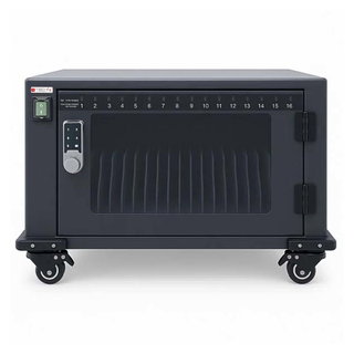 Ventilated Charging Station Cart for 16 USB-C Devices - Techly Professional I-CABINET-16DUCTY