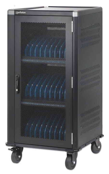 Carrello di Ricarica USB-C 30 Porte - 1920 W - Manhattan I-CABINET-30C65