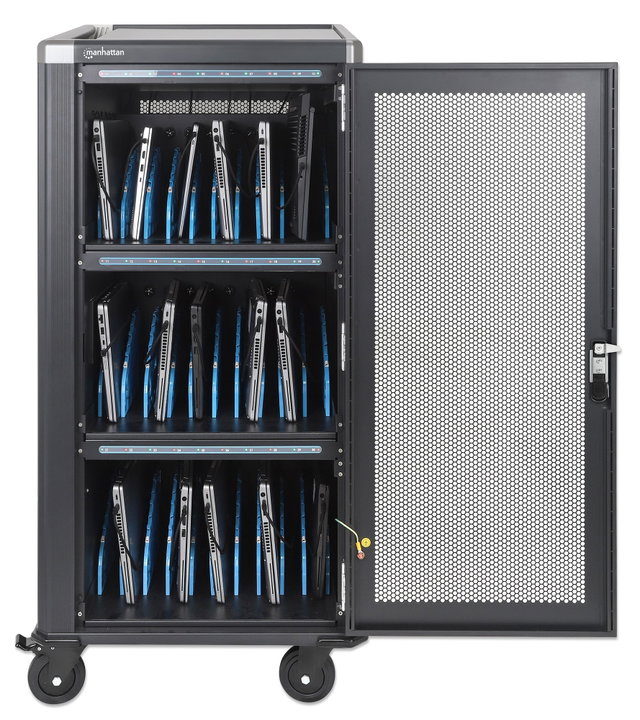 Carrello di Ricarica USB-C 30 Porte - 1920 W - Manhattan I-CABINET-30C65