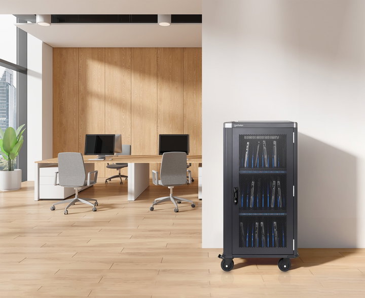 Carrello di Ricarica USB-C 30 Porte - 1920 W - Manhattan I-CABINET-30C65