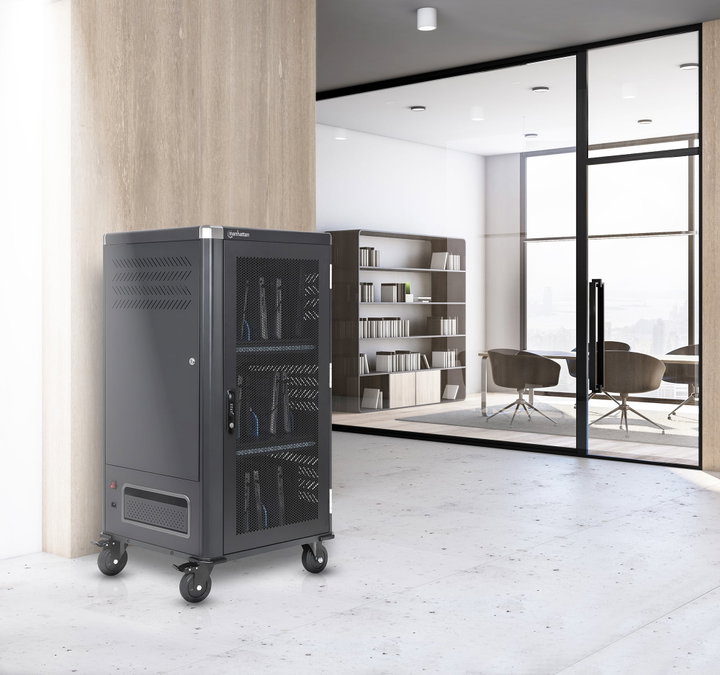 Carrello di Ricarica USB-C 30 Porte - 1920 W - Manhattan I-CABINET-30C65