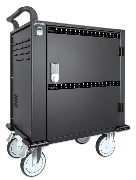 Carrello stazione di ricarica USB-C 576W per 32 dispositivi fino a 12" - Manhattan I-CABINET-32USB-C