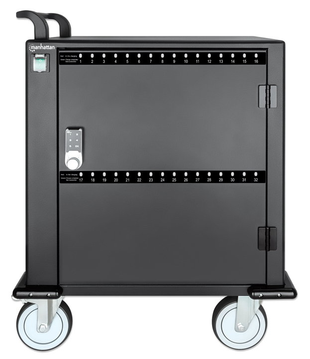 Carrello stazione di ricarica USB-C 576W per 32 dispositivi fino a 12" - Manhattan I-CABINET-32USB-C