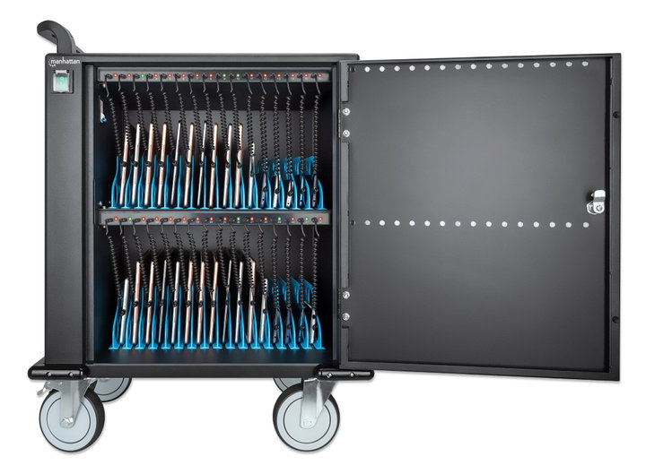 Carrello stazione di ricarica USB-C 576W per 32 dispositivi fino a 12" - Manhattan I-CABINET-32USB-C