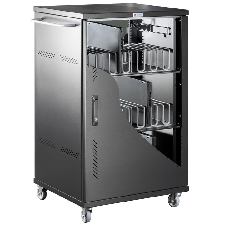 Carrello Stazione di Ricarica Ventilato 36 Notebook o Smartphone Nero - Techly Professional I-CABINET-36D12ATYV