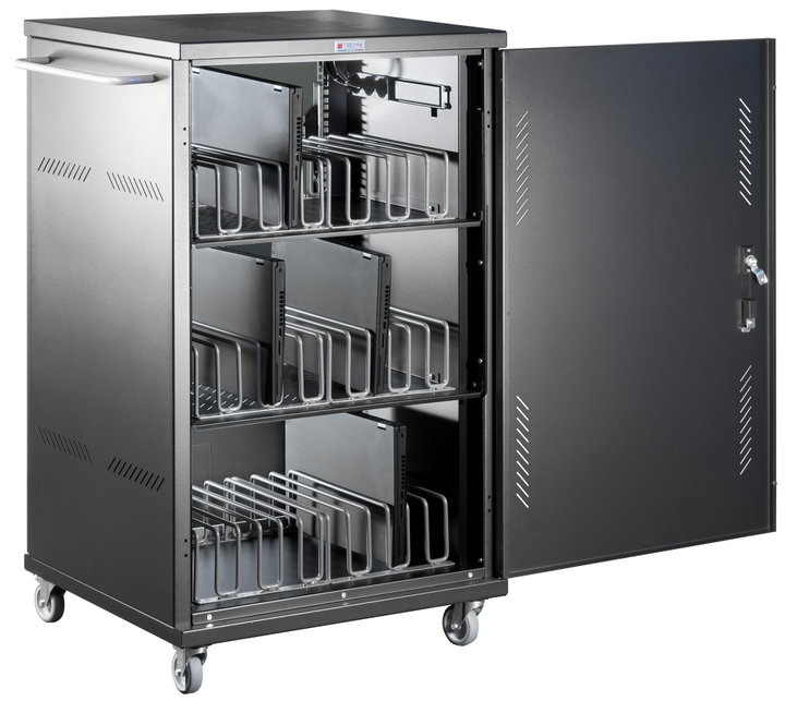 Carrello Stazione di Ricarica Ventilato 36 Notebook o Smartphone Nero - Techly Professional I-CABINET-36D12ATYV