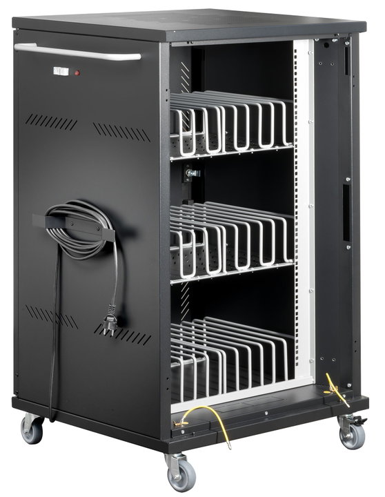 Carrello Stazione di Ricarica Ventilato 36 Notebook o Smartphone Nero - Techly Professional I-CABINET-36D12ATYV