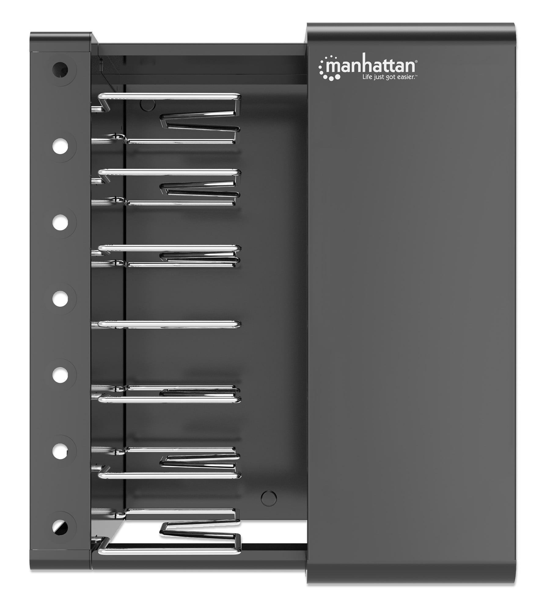 Armadietto di Ricarica da Scrivania/Parete 7 Alloggiamenti fino a 16'' - Manhattan I-CABINET-7AC-SLIDE