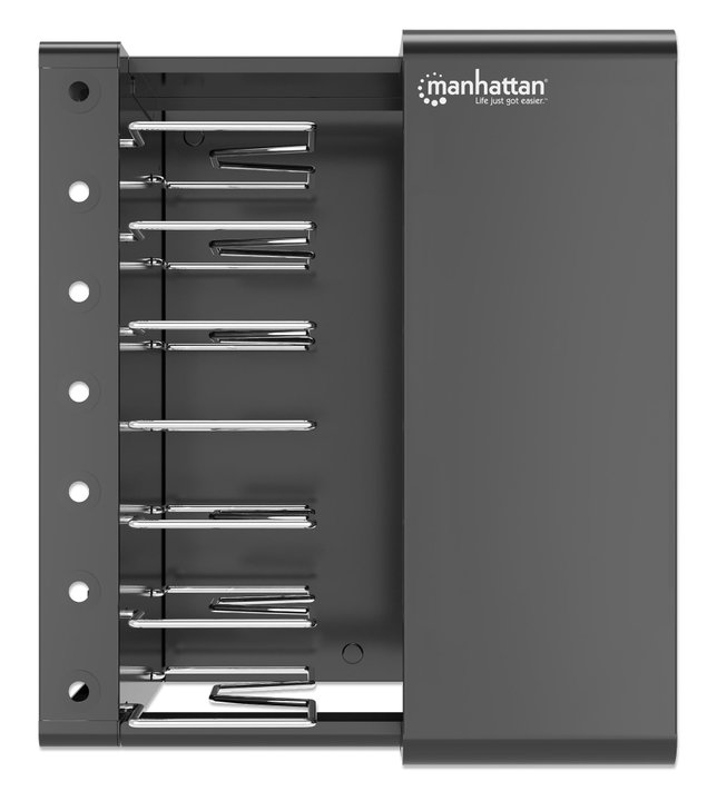 Armadietto di Ricarica da Scrivania/Parete 7 Alloggiamenti fino a 16'' - Manhattan I-CABINET-7AC-SLIDE